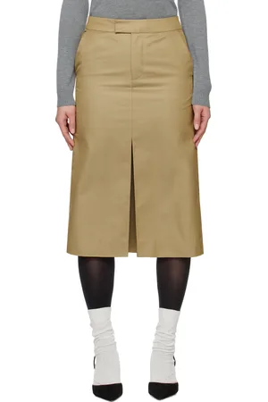 Shushu/Tong Tan Front-Slit Straight Midi Skirt