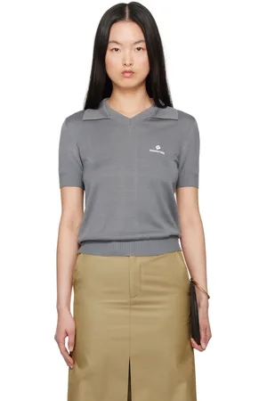 Shushu/Tong Gray Knit Polo