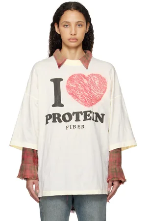 DOUBLET Off-White Steak Compression T-shirt