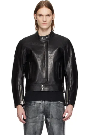 KARMUEL YOUNG 2-Way Pocket Biker Leather Jacket