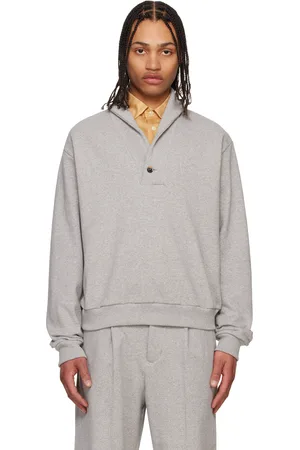 SOSHIOTSUKI Gray Shawl Collar Sweatshirt