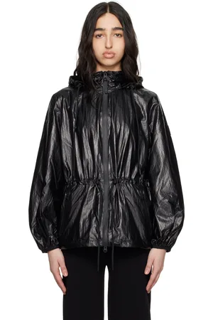 Mackage Black Isha Balloon Sleeve Rain Jacket