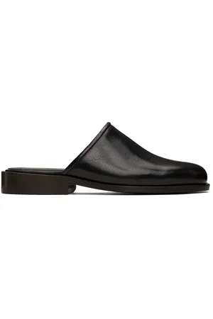 LEMAIRE Black Square Mules