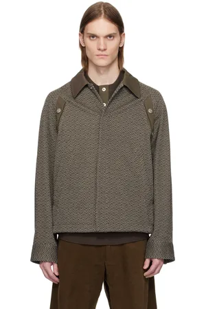 Omar Afridi Brown & Beige Bove Jacket