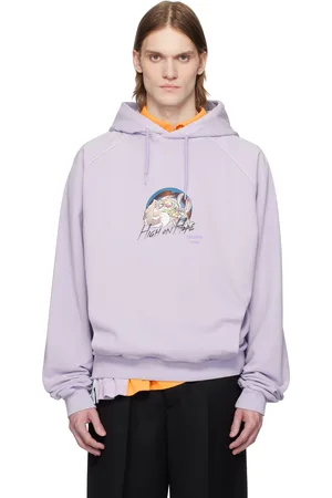 MARTINE ROSE Purple Raglan Hoodie
