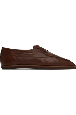 Auralee Soft Leather Deck Shoes