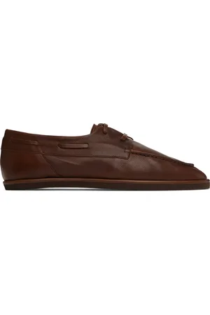 Auralee Soft Leather Deck Shoes