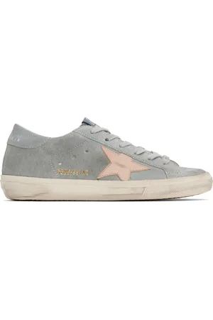 Golden Goose Gray & Pink Super Star Double Foxing Sneakers