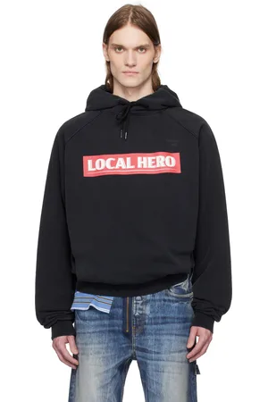 MARTINE ROSE Black Raglan Hoodie