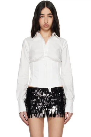 DANIELLE GUIZIO Tailored Corset Long Sleeve Shirt