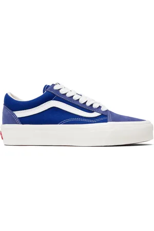 Vans Blue Premium Old Skool Suede Sneakers