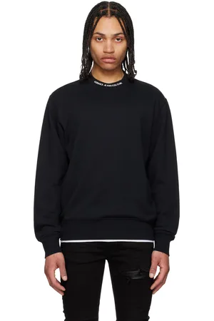VERSACE Black Logo Collar Sweatshirt