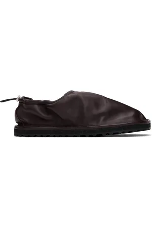 DRIES VAN NOTEN Brown Drawstring Slippers