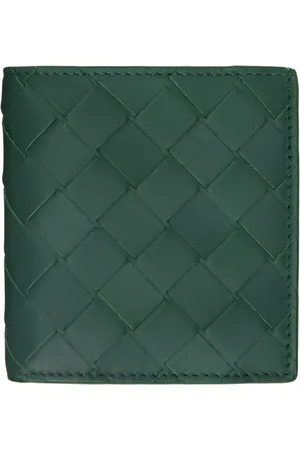 Bottega Veneta Green Slim Bifold Wallet