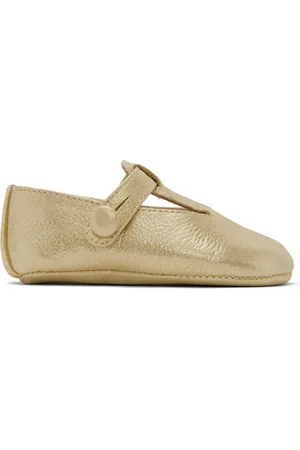 BONPOINT Baby Gold Grecia Mary Jane Pre-Walkers