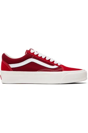 Vans Red Premium Old Skool Suede Sneakers