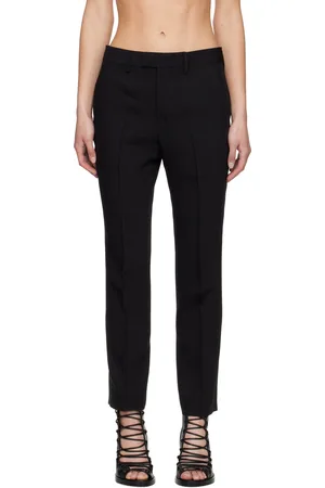 ANN DEMEULEMEESTER Black Habiba Cigarette Trousers