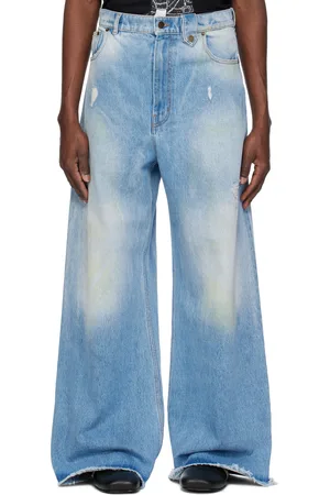 EgonLab SSENSE Exclusive Blue Baggy Jeans