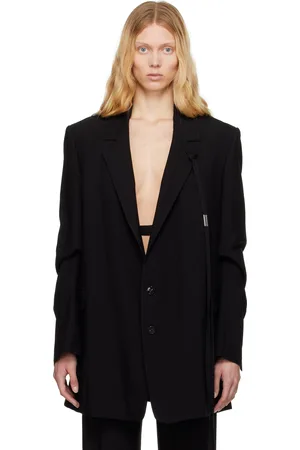 ANN DEMEULEMEESTER Black Agnes High Comfort Tailorerd Blazer