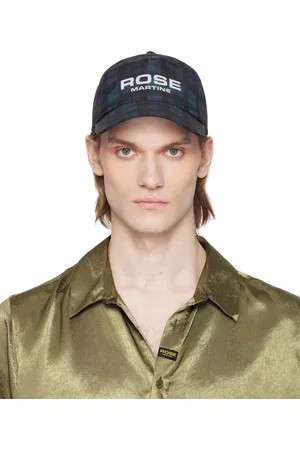 MARTINE ROSE Black & Navy Nylon Cap