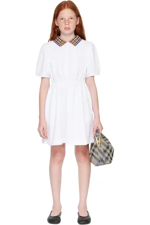 Burberry Kids Check Collar Dress