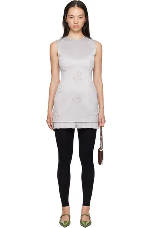 Shushu/Tong Silver Sleeveless Minidress