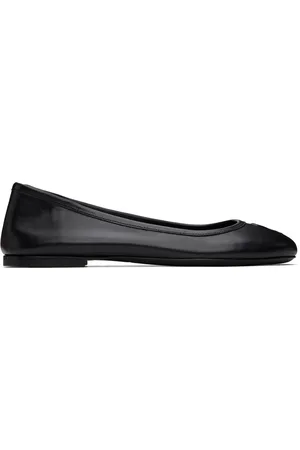 Ami Black Round Toe Ami De Cœur Ballerina Flats