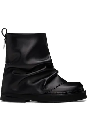 The Attico Black Mini Robin Combat Boots