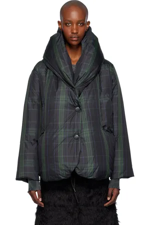 OPEN YY Tartan Blanket Puffer Down Jacket