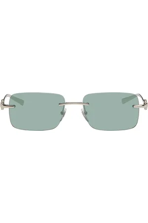 Gucci Silver Horsebit Top Bar Sunglasses