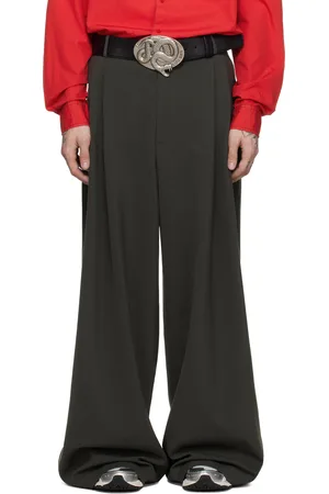 LU’U DAN Khaki Jumbo Wide Leg Trousers