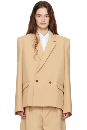 WARDROBE.NYC Beige Hailey Bieber Edition HB Blazer