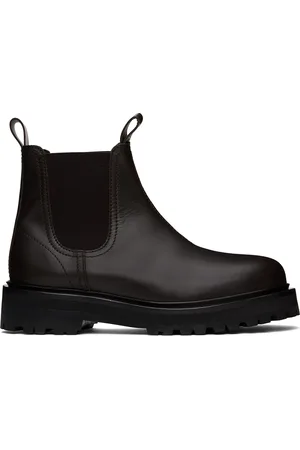 STUDIO NICHOLSON Brown Kick Chelsea Boots