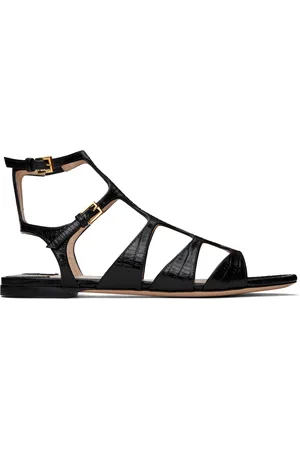 Tom Ford Black Printed Tejus Sandals
