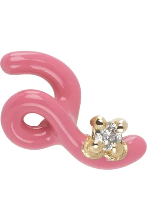BEA BONGIASCA Pink & Gold Mini Loop Single Earring