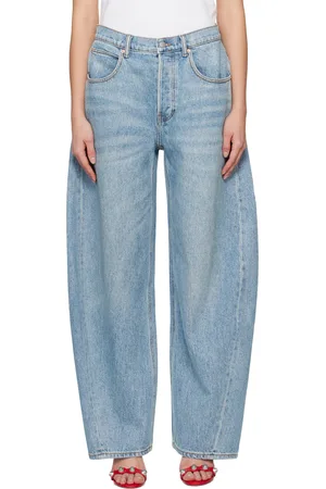 Alexander Wang Blue Oversize Rounded Jeans