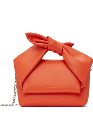 J.W.Anderson Orange Small Bow Twister Top Handle Bag