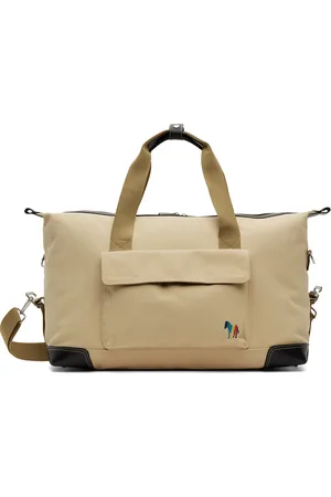 Paul Smith Beige Embroidered Duffle Bag