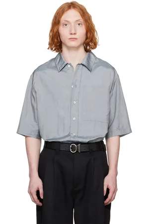 Jil Sander Blue Canvas Shirt