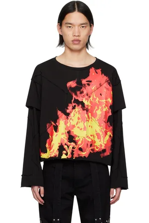Who Decides War Black Flame Long Sleeve T-Shirt