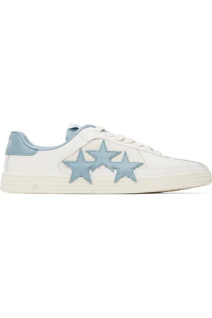 AMIRI White & Blue Pacific Sneakers