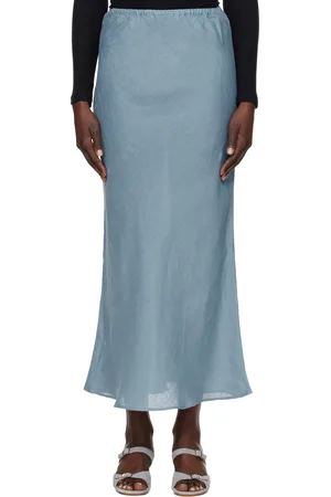 Baserange Blue Dydine Maxi Skirt