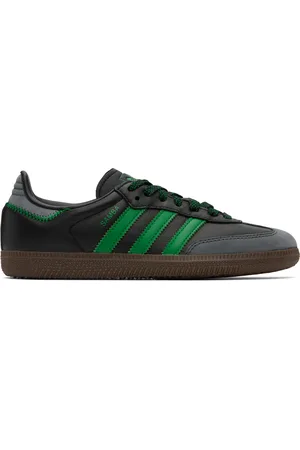 adidas Black & Green Samba Sneakers