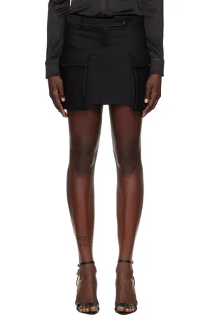 Tom Ford Black Large Patch Pocket Miniskirt