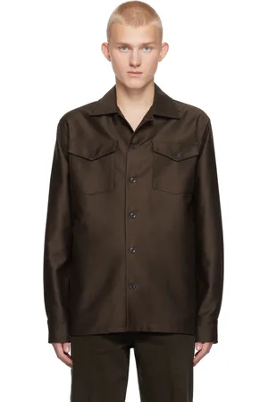 Marni Brown Cotton Satin Shirt
