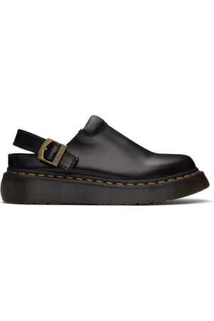 Dr. Martens Black Laketen Slingback Platform Mules