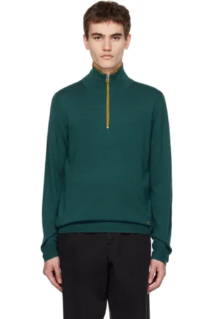 Paul Smith Blue Half Zip Sweater