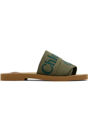 Chloé Khaki Woody Sandals