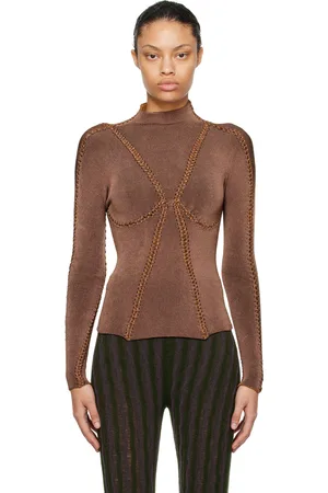 Isa Boulder SSENSE Exclusive Taupe Patch Turtleneck
