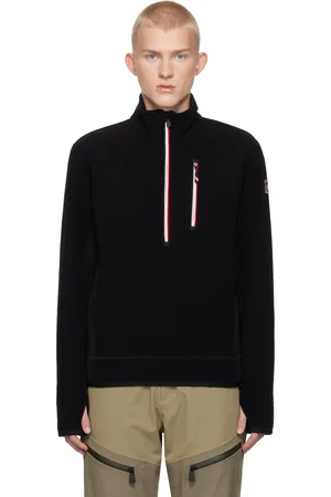 Moncler Black Maglia Lupetto Con Zip Jacket